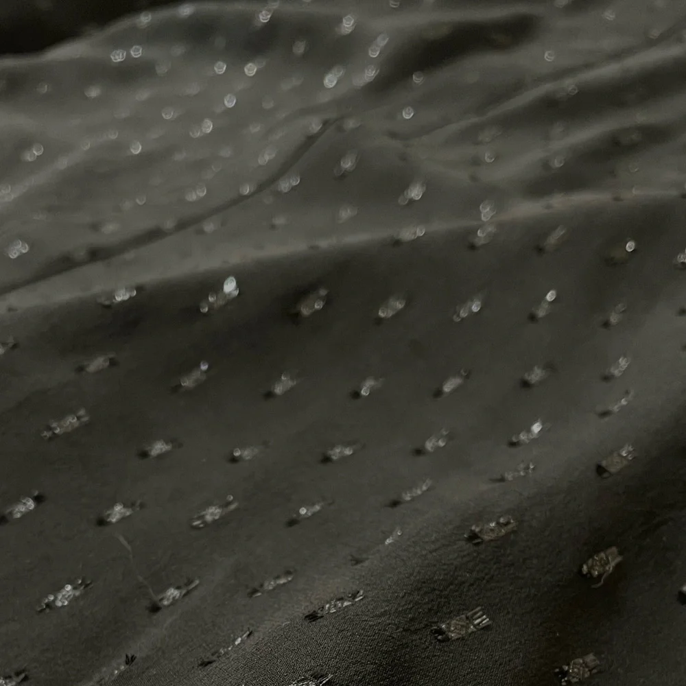 Theory black chiffon dress size 2 with embellishment - Picture 4 of 4